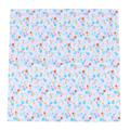 7x Cotton Floral Plain Printed for Cloth Sewing Patchwork Light Blue