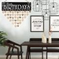 Calendar Diy Wooden Family Birthday Board for Mom Dad Friend Gifts