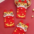 Chinese Red Envelopes Gift Wrap Bag Embroidery Tiger Money Pockets