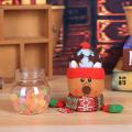 Child Kids Christmas Candy Jar Storage Bottle Santa Doll Bag 3pcs