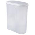 Plastic Kitchen Cereal Dispenser Dry Food Rice Storage Bottle-white