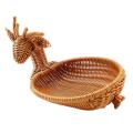 Rattan Woven Fruit Basket, Imitation Deer Bread Basket Bowls Small