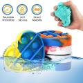 5pcs Heart Silicone Keychain Toy Fidget Toy Office Desk Toy for Kids