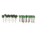 40 Pcs Coconut Palm Model Trees/scenery Model Plastic Artificial