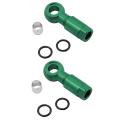 2x Brake Hose Needle Olive Head for Shimano Slx Xt Xtr Cycling Green