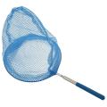 Outdoor Net Bag Stainless Steel Telescopic Catching Net-blue