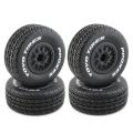 4pcs 112mm 1/10 Short Course Truck Tire Tyres Wheel with 12mm Hex