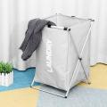 X-shape Collapsible Dirty Clothes Laundry Basket Oxford Cloth -a