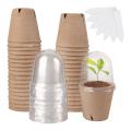 36 Set Plant Nursery Pots with Humidity Dome