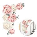 1pc Pink Peony Flower Blossom Wall Stickers Art Decor Mural Decal