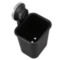 1 Pc Suction Cup Toothbrush Cup Holder Rack Plastic Holder Black