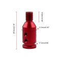 Aluminum Knob Adapter for Non Threaded Shifters 12x1.25mm (red)