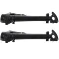 2x Folding Toothless Aluminum Alloy Riser Bicycle Accessories Black
