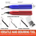 Metal Deburring Tool Kit Rotary Deburring Cutters with 15 Blades