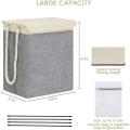 Large Laundry Basket with Lid, Collapsible Linen Laundry Hamper -c