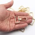15 Pcs D Ring Swivel Lobster Claw Clasp, Trigger Clips(gold, 1 Inch)