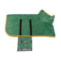 Dog Towel Dog Drying Coat Microfiber Pet Dog Cat Bath Robe,xs Green