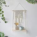 Bohemian Handmade Tapestry Cotton Rope Rack for Living Room Decor