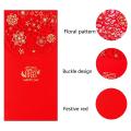 10pcs Chinese New Year Red Lucky Money Envelopes (7x3.4 Inch)