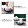 2x Cake Stand Cake Plate Server with Dome Dessert Cake Cover Butter