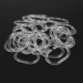 30 Pack Shower Curtain Rings Curtain C Rings Hook Hanger (clear)