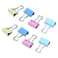 60 Pcs Metal Assorted Color File Paper Binder Clips