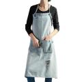 1 Denim Apron with Pockets for Baking, Painting,gardening,light Blue