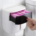 Ecoco Double Layer Toilet Paper Holder Storage Rack Tissue Box B