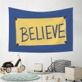 Believe Poster Aesthetic Tapestries Small Art Wall Hanging Throw A