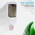 Cup Dispenser, Pull Type Water Cooler Cup Holder Cups, Wall Mount -a