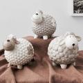 Sheep Piggy Bank Home Furnishings Statue Holiday Gifts Figurine -c