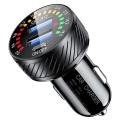 Car Charger, Dual Qc3.0 Ports Fast Car Charger Adapter Color Screen