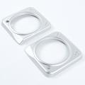 Car Dashboard Frame Cover Stickes Abs for Suzuki Jimny Silver 2 Pack