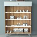 Retractable Airing Cupboard Storage Rack Shelf for Bookcase 24x39cm