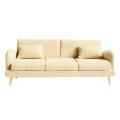 1/12 Dollhouse Three-seat Sofa Simulation Play Diy Toy Beige