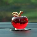 Christmas Crystal Apple Glass Crafts Home Decoration Car Ornaments