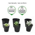 Plastic Nursery Seedlings Pots Plant Container for Gardener 6.5x6.5cm