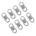 8pcs Stainless Steel Hanging Basket Plant Hanger Swivel Hook(m4)