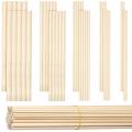 100pcs Dowel Rods 1/8,3/16,1/4,5/16,3/8x6inch Sticks for Crafting Diy