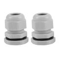 10 X M20 20mm Whitewaterproof Compression Cable Stuffing Gland Lock