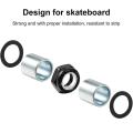 56 Pieces Skateboard Truck Hardware Kit Includes Spacers
