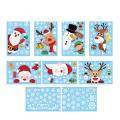 Window Stickers Christmas Snowflakes Window Stickers Elk Snowman