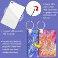 200pcs Sublimation Keychain Blanks Set Rectangle Heat Transfer Blanks