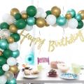 60 Pcs Balloons Set,green White Gold Balloons for Wedding Baby Shower