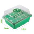 10pcs 12cells Seed Tray for Greenhouse Propagator Station Seeding,a