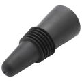 (set Of 5), Silicone Wine Bottle and Beverage Bottle Stoppers, Black