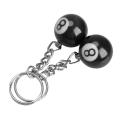 16 Pcs Billiard Pool Keychain Snooker Table Ball Key Ring Gift Lucky
