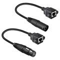 1 Pair Xlr 3pin to Rj45 Female Male to Rj45 Network Connector Cable