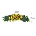 Floral Swag Sunflower Wreath for Door Wedding Party Home Decoration