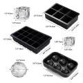Silicone Ice Cube Tray for Freezer,3 Pack Ice Ball Maker for Whiskey